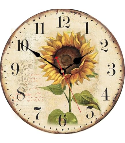 Amazon.com: Wall Hanging Flower Clock with Analog Number Face